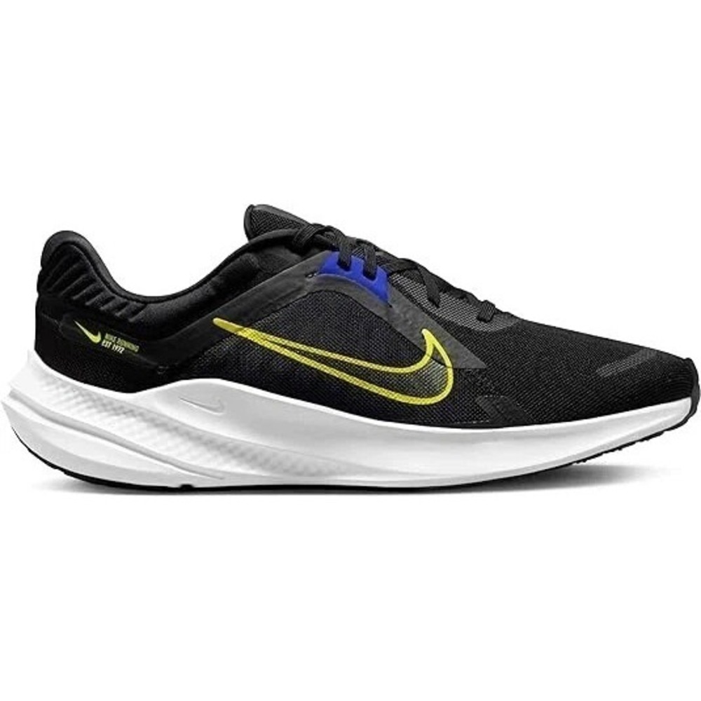MENS SIZE 13 Nike Quest 5 Running Shoes Black High Voltage Racer Blue DD0204 008